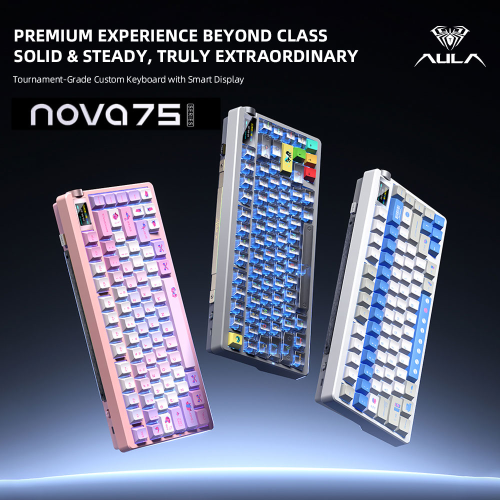 Gaming Keyboard Mini - New AULA NOVA75 Wireless Mechanical Keyboard