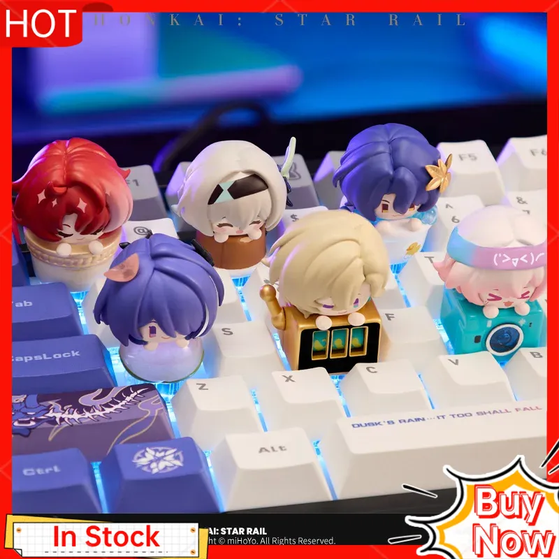 Gaming Keyboard Mechanical - Mihoyo Honkai Star Rail Anime Figure