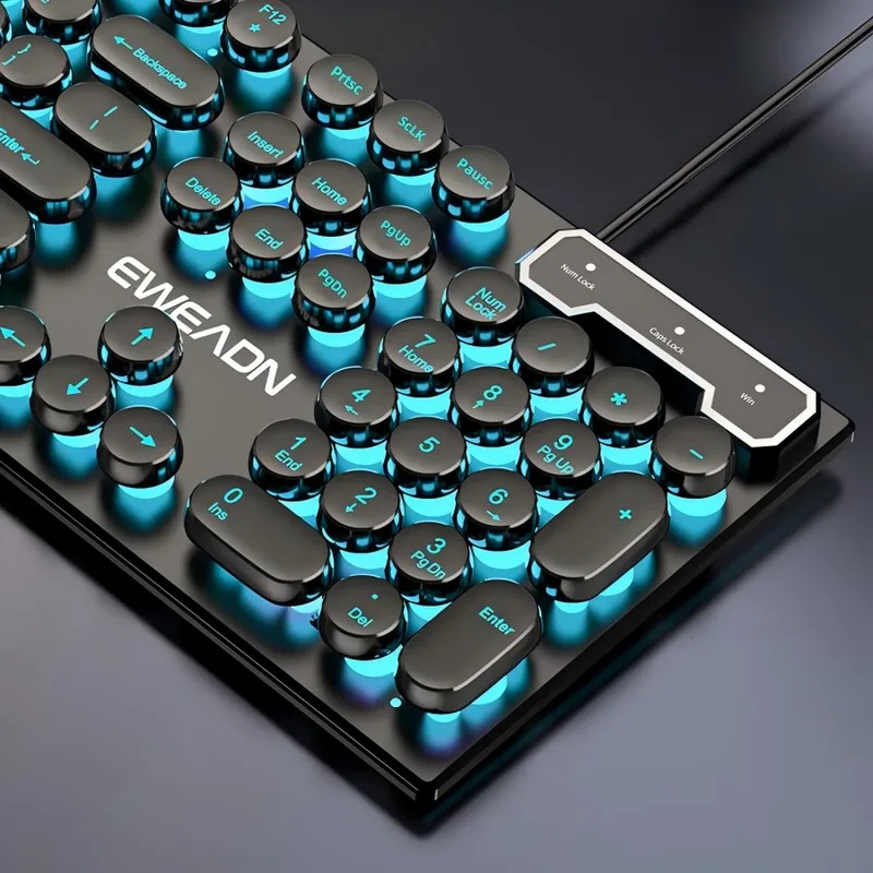 Retro Punk Mechanical Feel Key - Gaming Keyboard Wireless 评论和价格