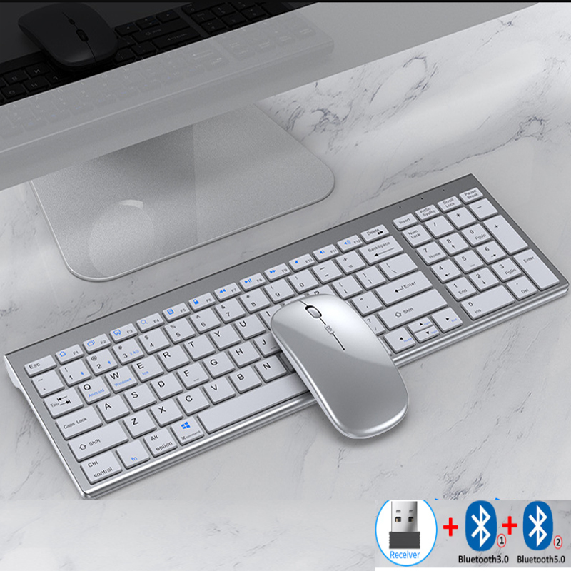 Jomaa Slim Rechargeable Blueto - Gaming Keyboard Mouse And Headset Combo 评论和价格