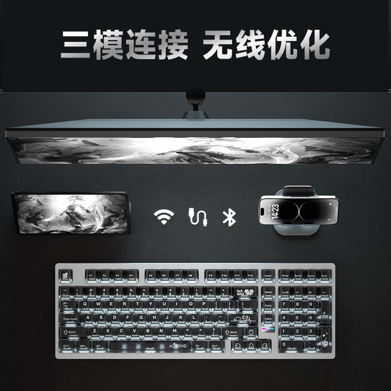Weika Max102 Aluminum Case Wir - Gaming Keyboard Wireless 评论和价格