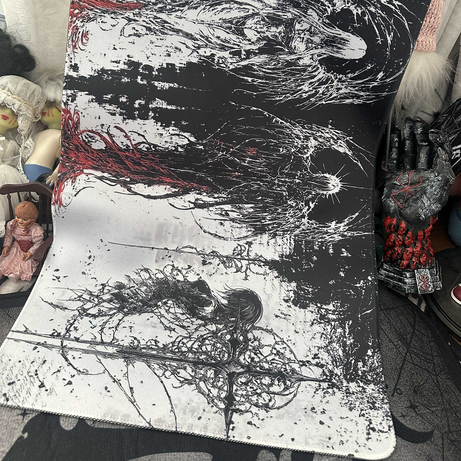 Dark Angel Art Design Large Si - Keyboard Gaming Black 评论和价格