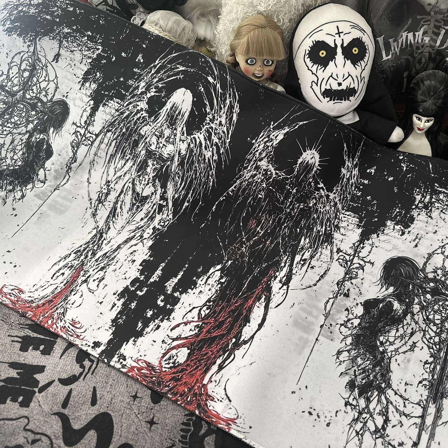 Dark Angel Art Design Large Si - Keyboard Gaming Black 评论和价格