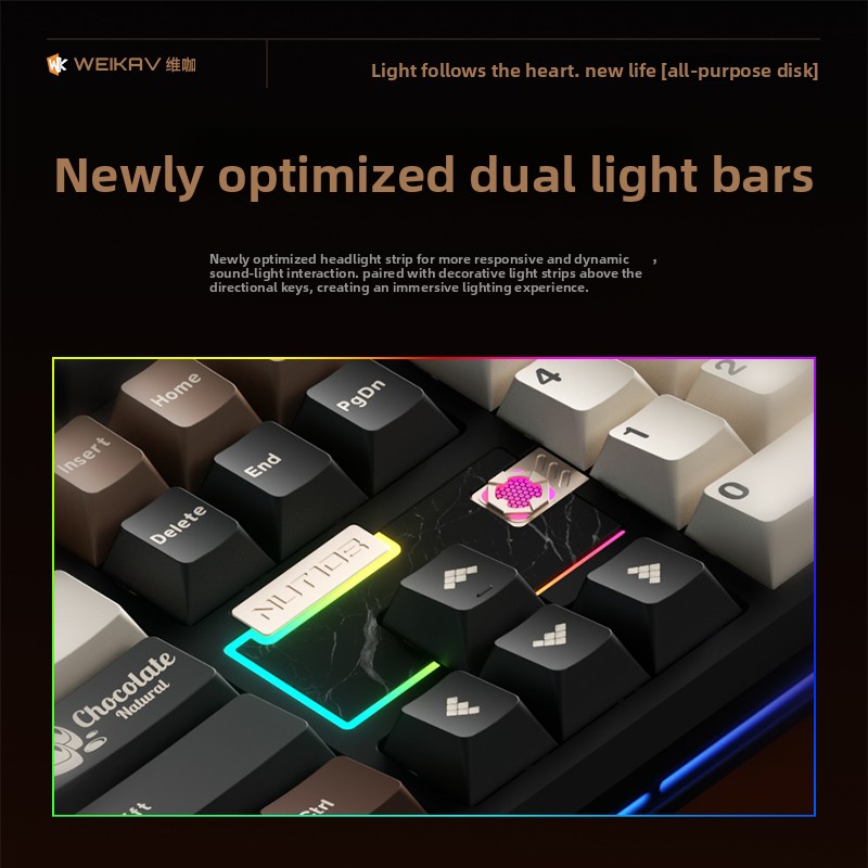 WEIKAV NUT108 Mechanical Keybo - Gaming Keyboard Wireless 评论和价格