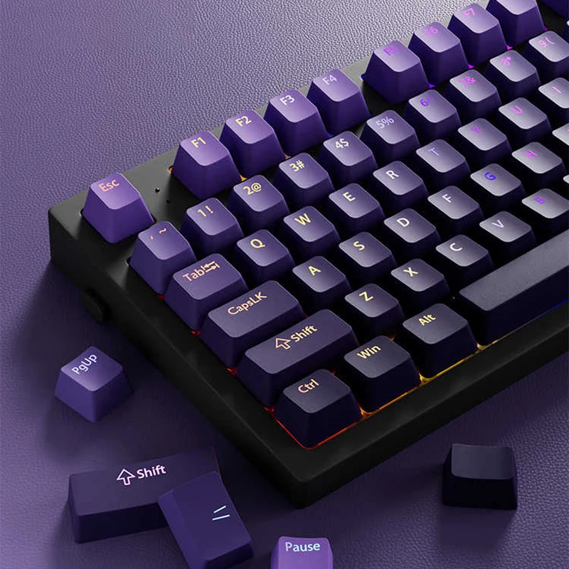 Custom Gradient Violet OEM Pro - Gaming Keyboard Top 评论和价格