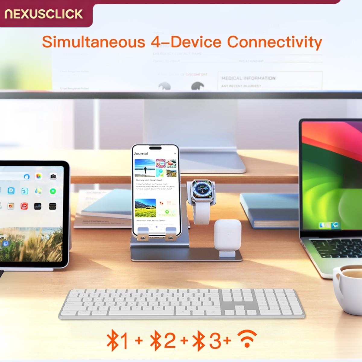 NexusClick 109 Keys Slim Dual  - Keyboard Gaming Mac 评论和价格