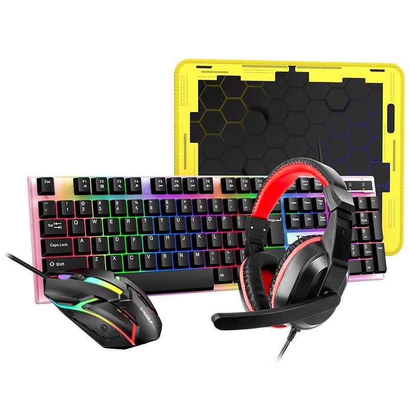 Spanish Russian Keyboard Layou - Gaming Keyboard Mouse And Headset Combo 评论和价格