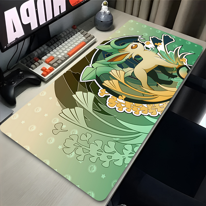 Mouse Pad Gamer P-pokemon Leaf - Gaming Keyboard Top 评论和价格