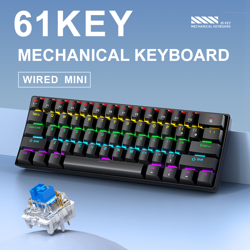 K61 Wired Mechanical Gaming Ke - Gaming Keyboard And Mouse Set 评论和价格