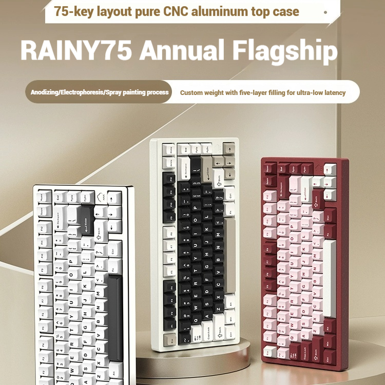 Wireless Bluetooth RAINY75 Cus - Gaming Keyboard Wireless 评论和价格