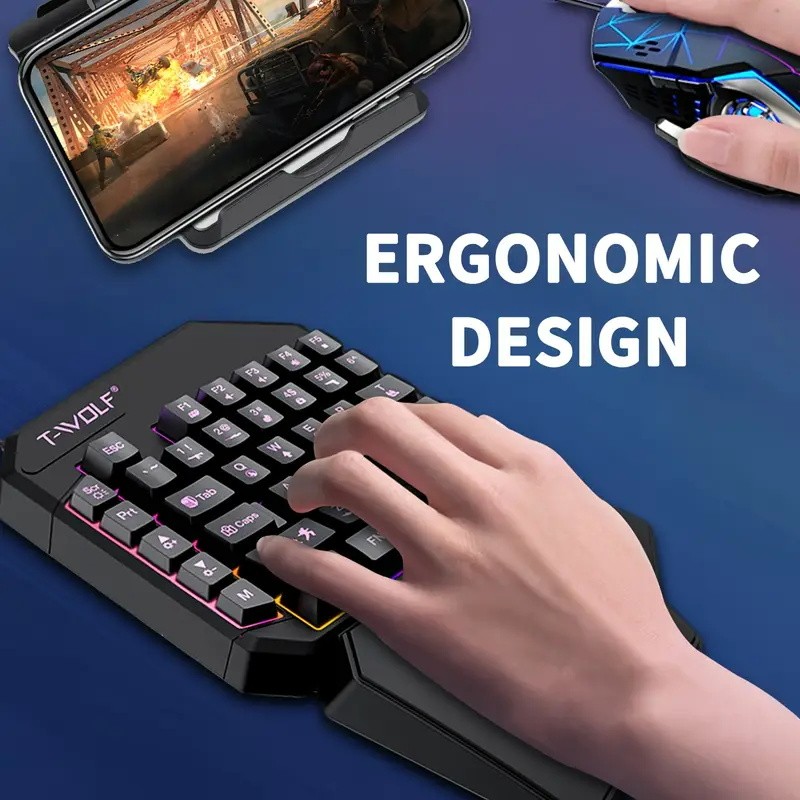 FocusOnPC TF900 2-in-1 Mobile  - Gaming Keyboard And Mouse Set 评论和价格