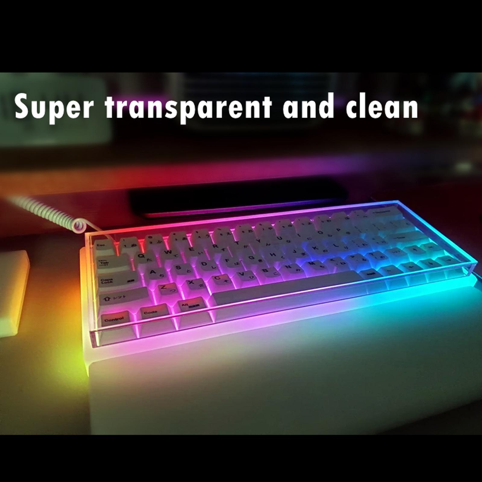 Acrylic Mechanical Keyboard Du - Keyboard Gaming Transparent 评论和价格