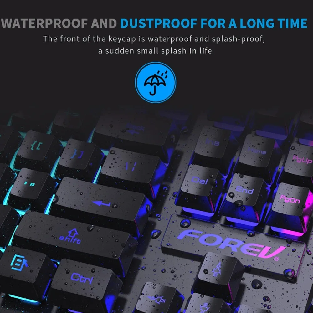 104 Key Backlit Mechanical Key - Gaming Keyboard Mouse And Headset Combo 评论和价格
