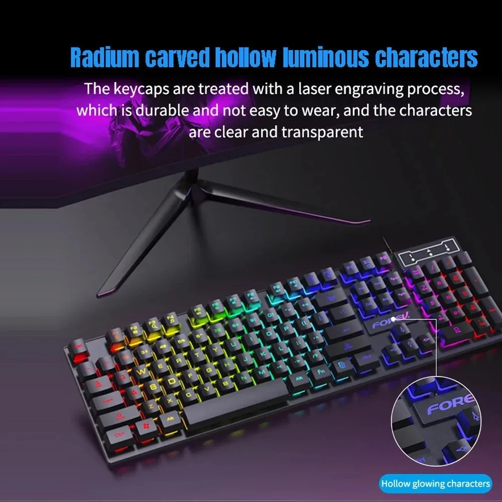 104 Key Backlit Mechanical Key - Gaming Keyboard Mouse And Headset Combo 评论和价格