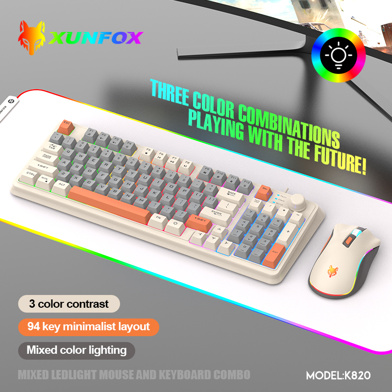 K820 USB Wired Game Keyboard M - Gaming Keyboard Mouse And Headset Combo 评论和价格