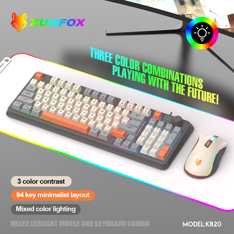 K820 USB Wired Game Keyboard M - Gaming Keyboard Mouse And Headset Combo 评论和价格