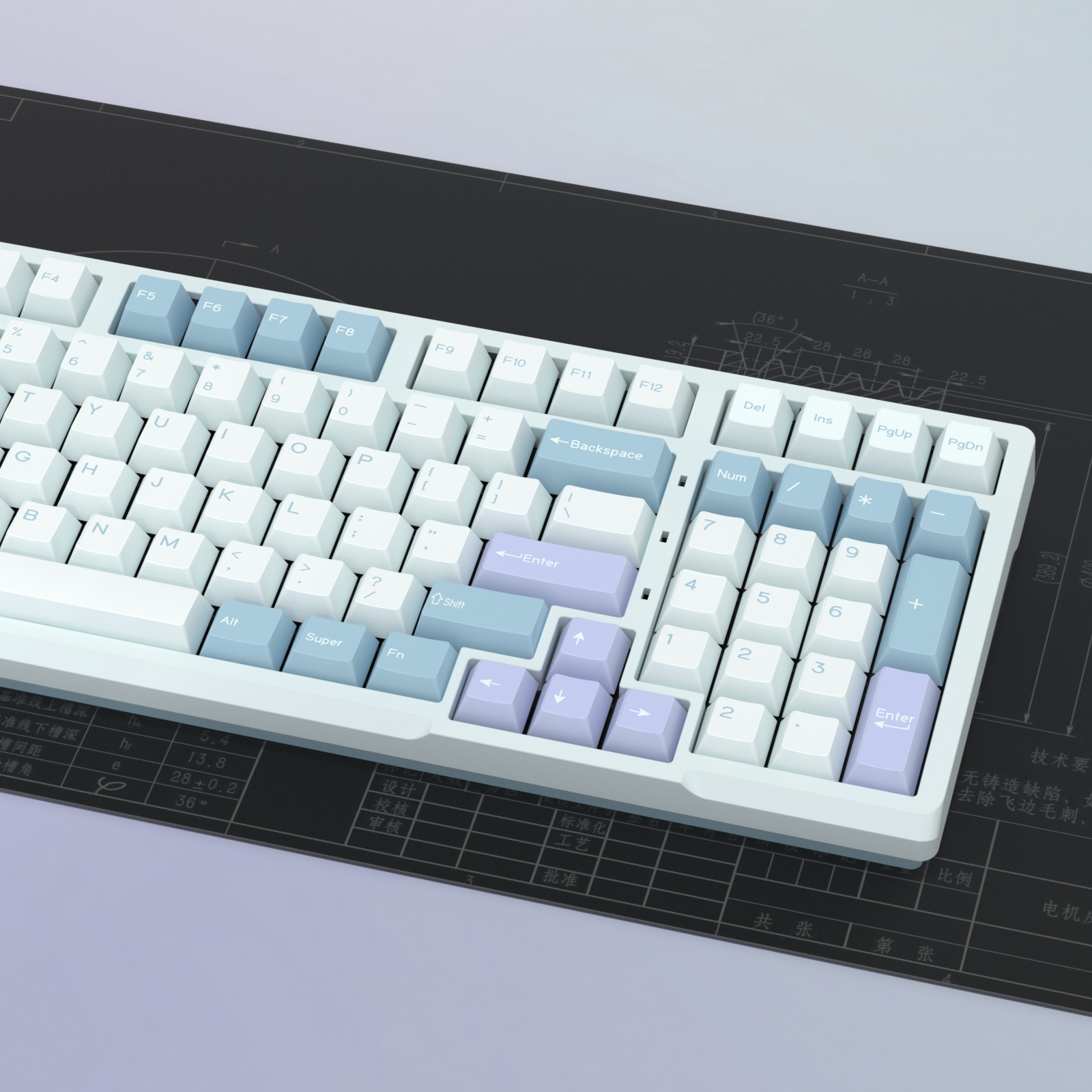 KBDiy GMK Illusion Keycap Cher - Gaming Keyboard Number Pad 评论和价格