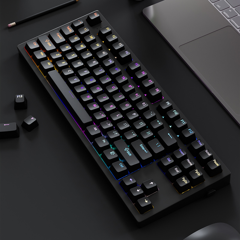 130+ Keys Black Custom Double  - Keyboard Gaming Black 评论和价格