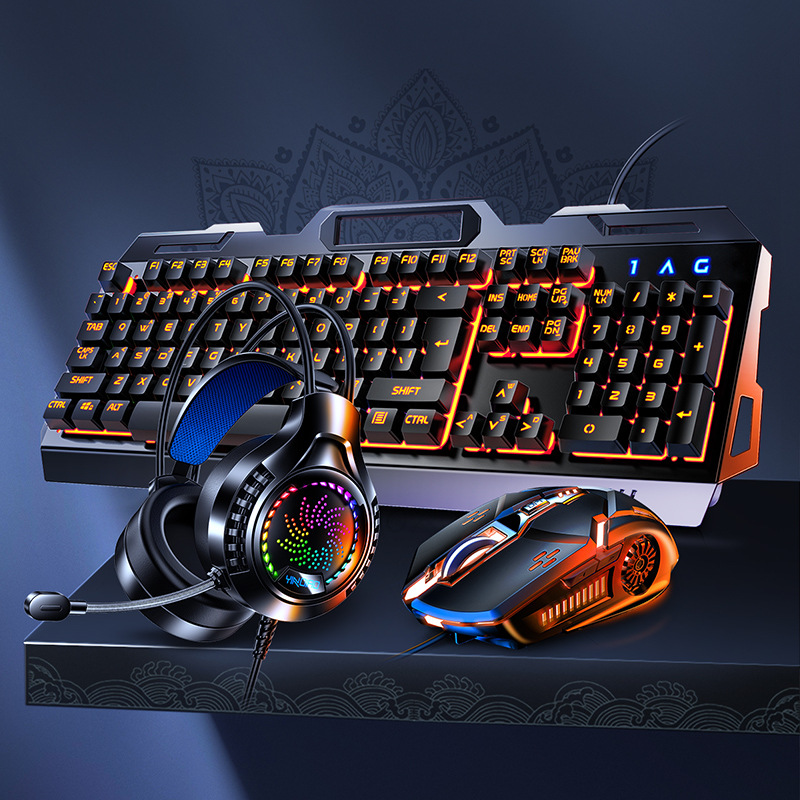 V2g5 Gaming Mechanical Handle  - Gaming Keyboard Mouse And Headset Combo 评论和价格